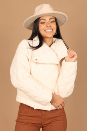 OUTERWEAR @Susannah Quilted Jacket - Cream
