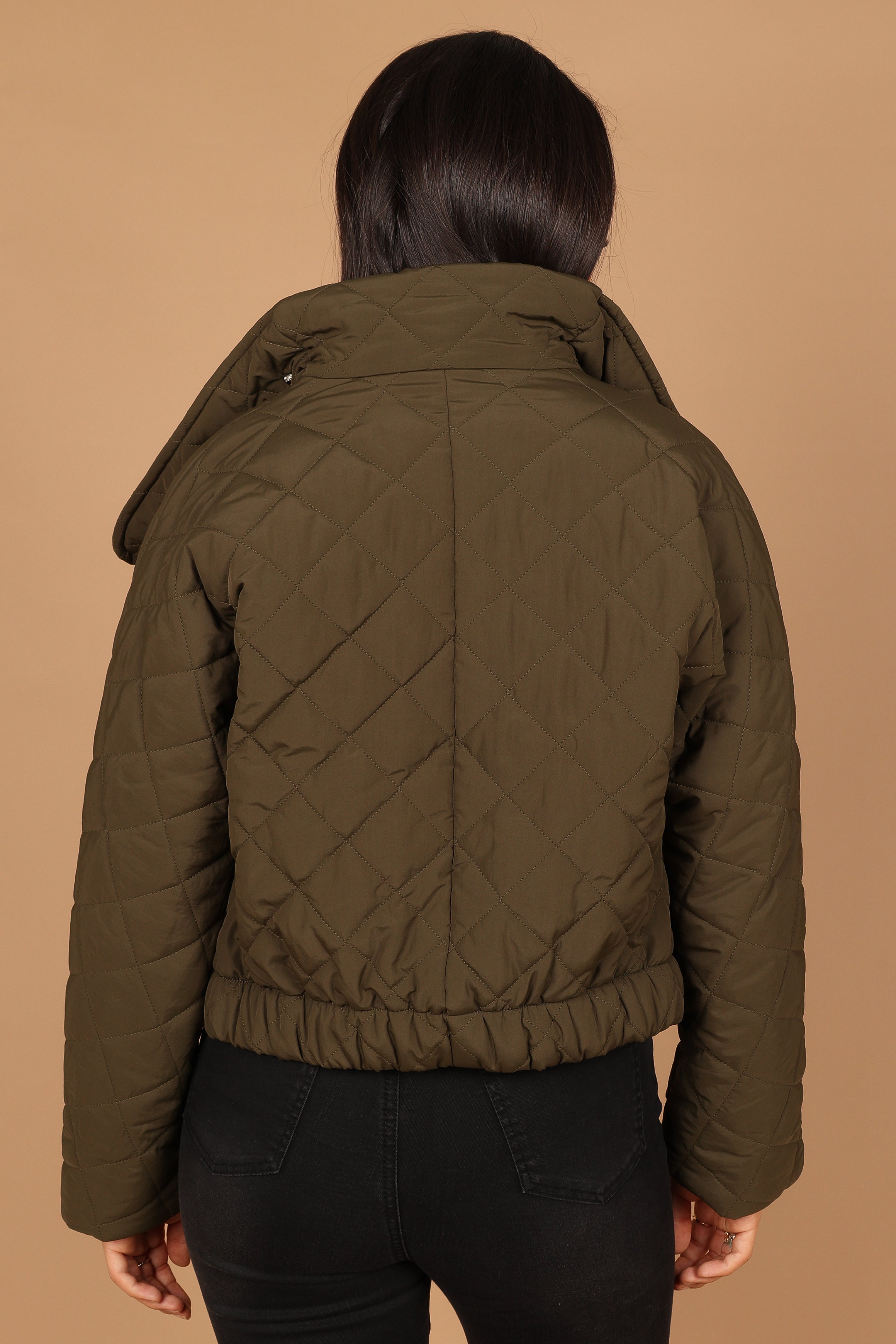 Outerwear @Susannah Quilted Jacket - Olive