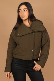Outerwear @Susannah Quilted Jacket - Olive