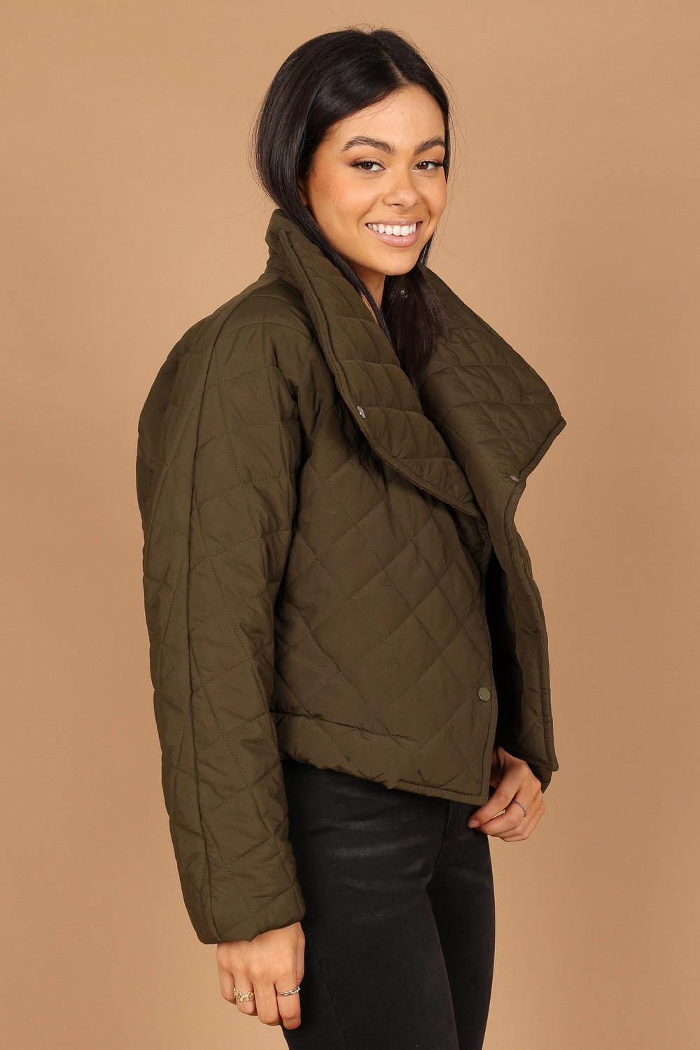 Outerwear @Susannah Quilted Jacket - Olive