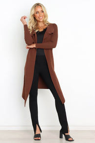 OUTERWEAR Tracey Cardigan - Chocolate