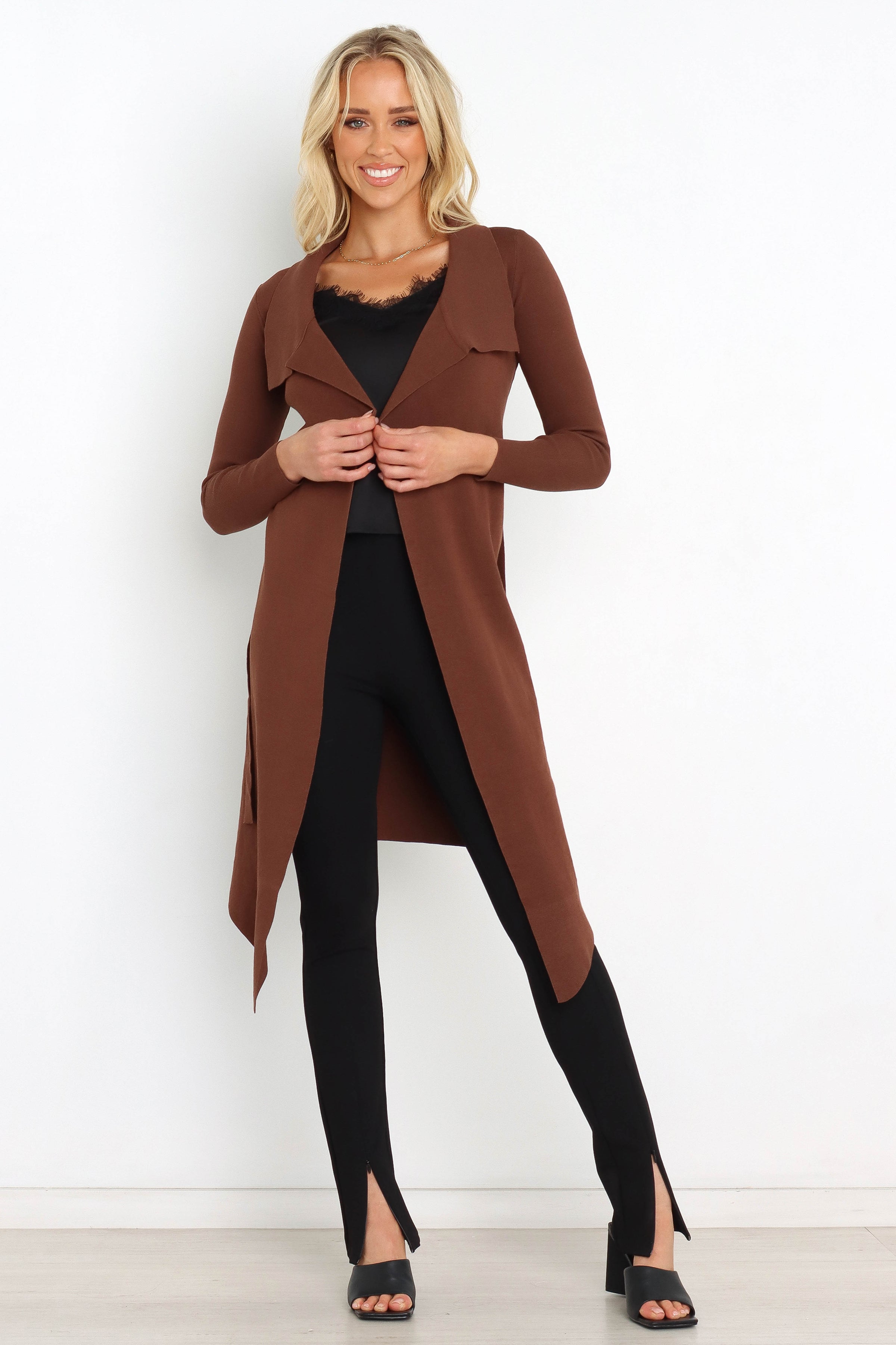 OUTERWEAR Tracey Cardigan - Chocolate