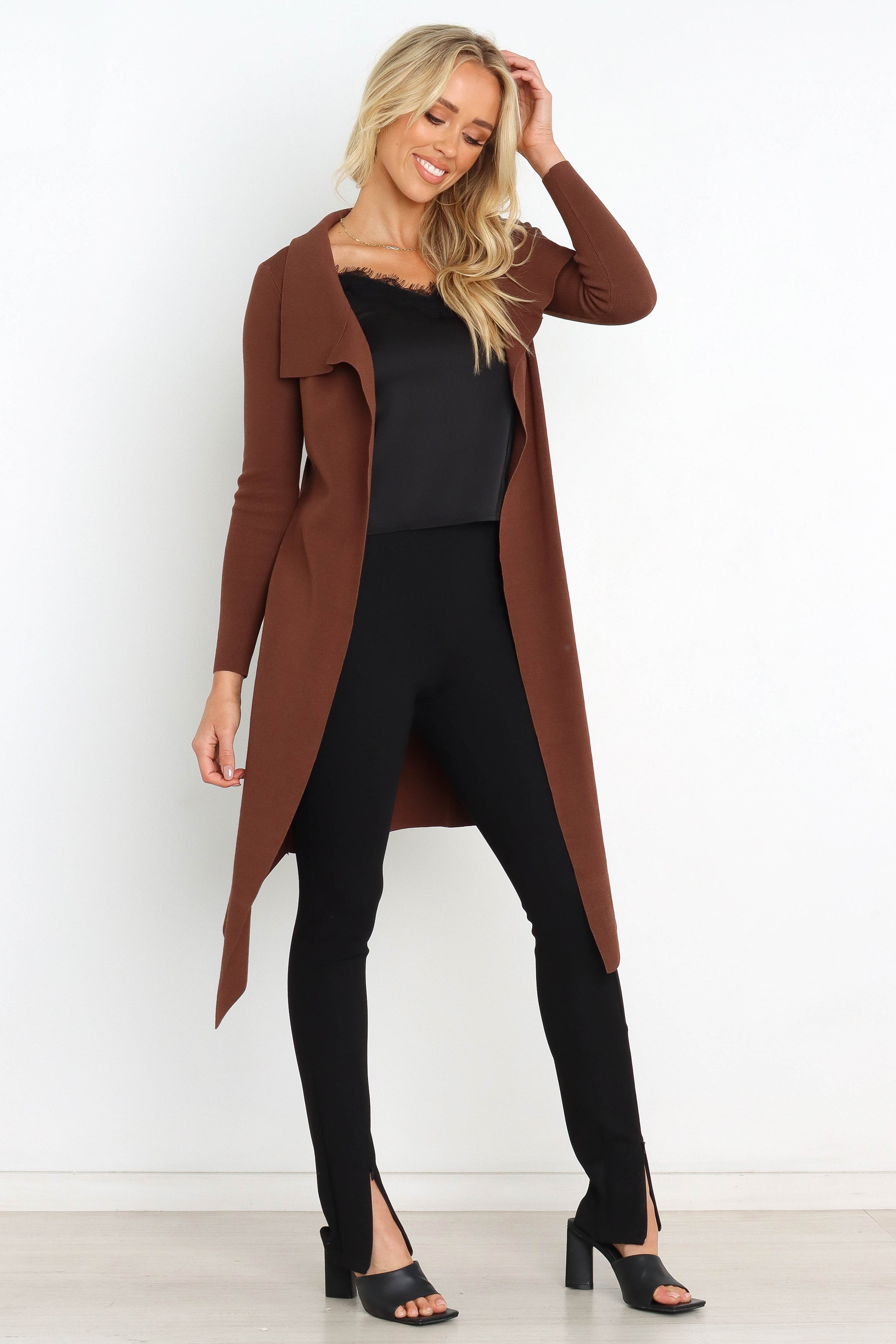 OUTERWEAR Tracey Cardigan - Chocolate