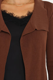 OUTERWEAR Tracey Cardigan - Chocolate