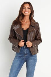 OUTERWEAR @Tuluah Jacket - Chocolate Brown