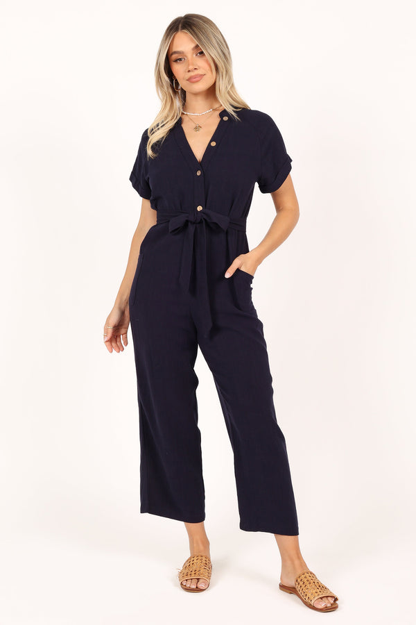 PLAYSUITS @Archie Jumpsuit - Navy