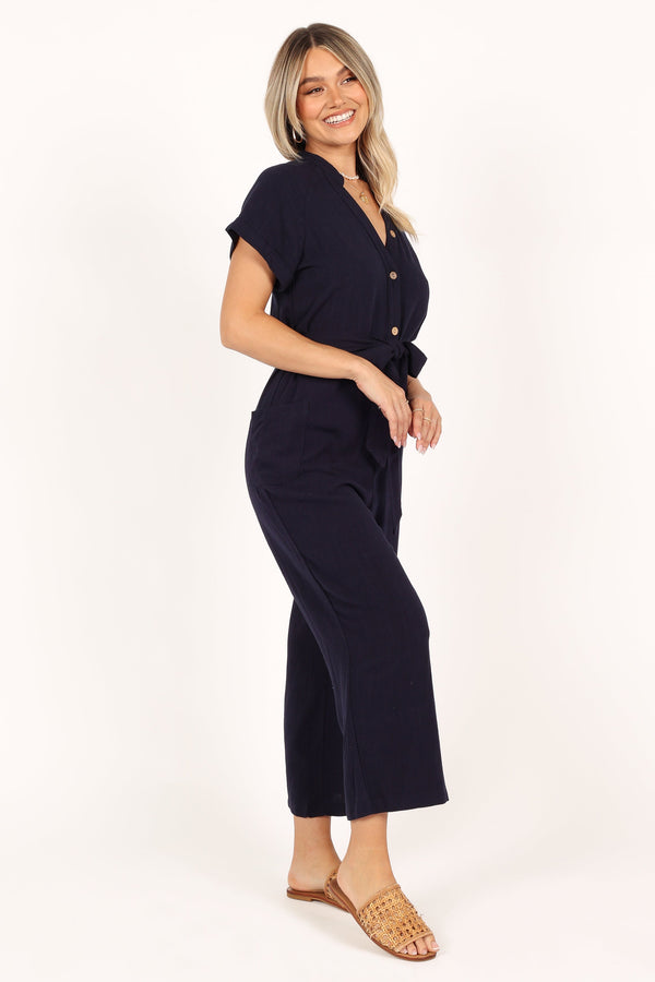 PLAYSUITS @Archie Jumpsuit - Navy