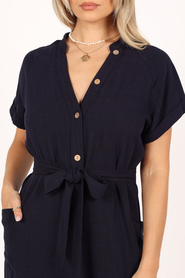 PLAYSUITS @Archie Jumpsuit - Navy