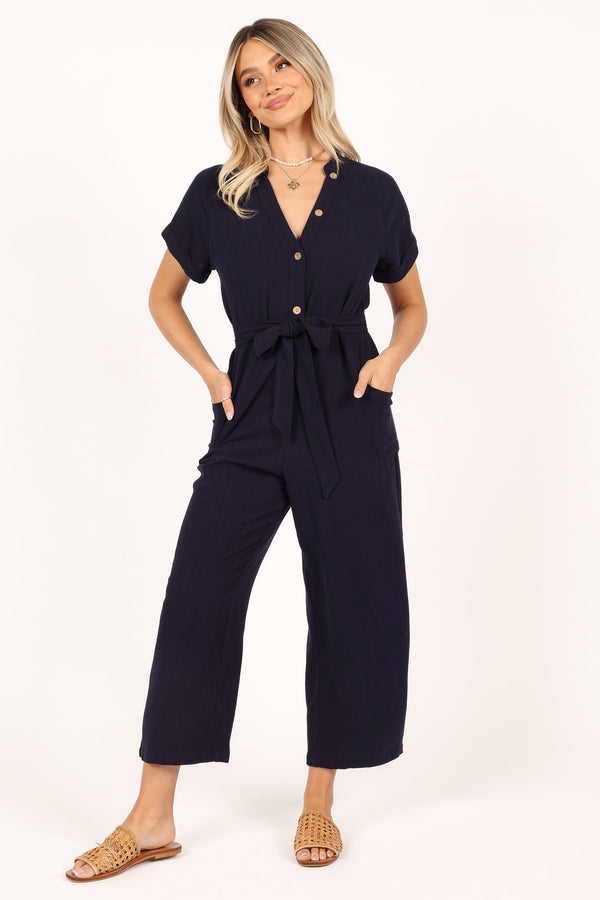 PLAYSUITS @Archie Jumpsuit - Navy