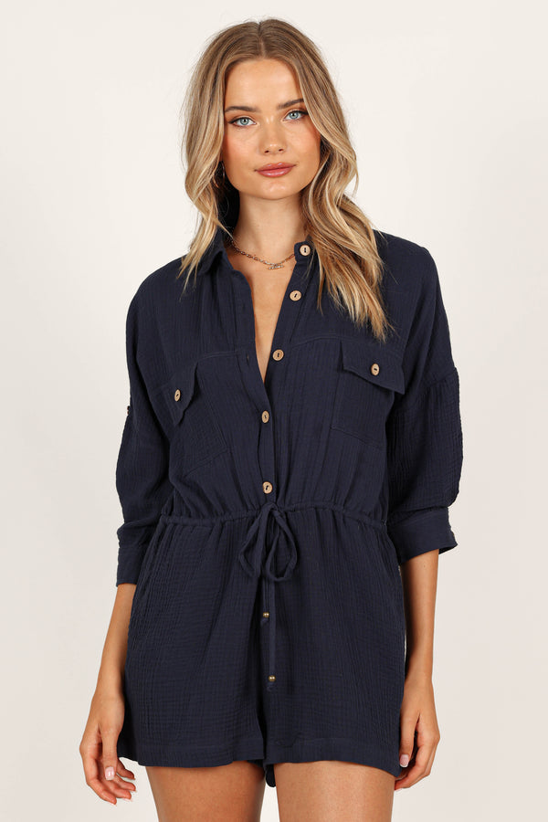 PLAYSUITS @Arya Playsuit - Navy