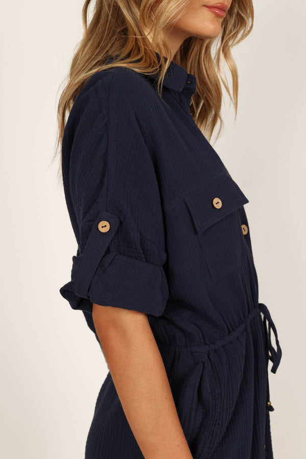 PLAYSUITS @Arya Playsuit - Navy