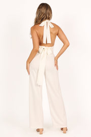 PLAYSUITS @Clara Bow Jumpsuit - White