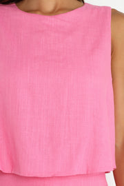 PLAYSUITS @Femme Jumpsuit - Pink