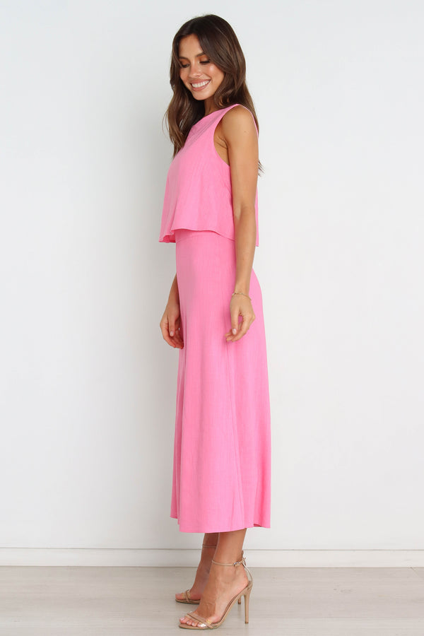 PLAYSUITS @Femme Jumpsuit - Pink