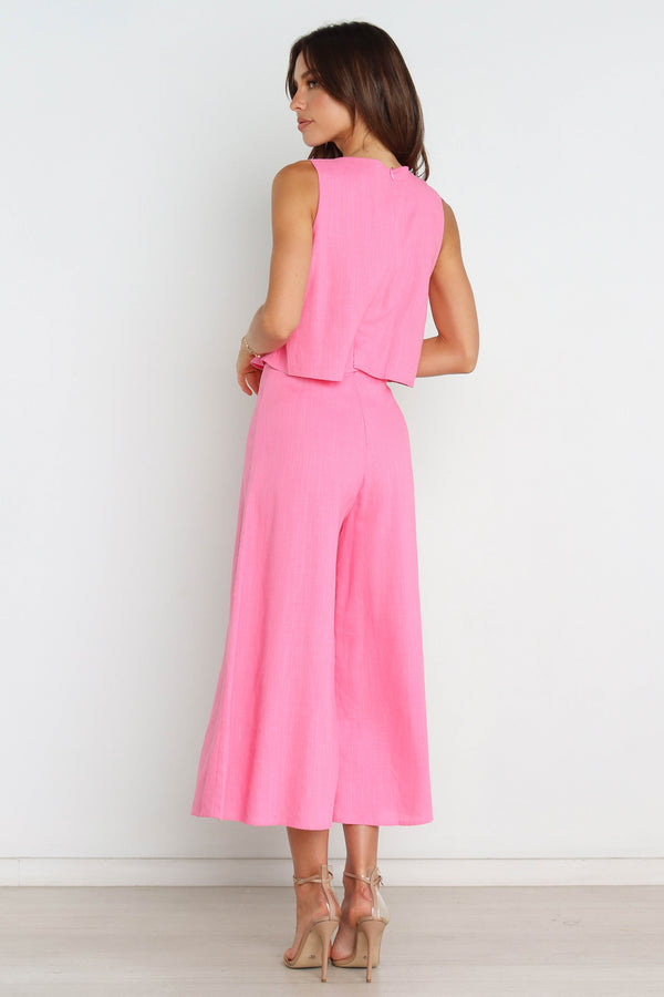 PLAYSUITS @Femme Jumpsuit - Pink