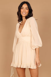 PLAYSUITS @Harriet Frill Romper - Ivory