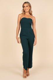 PLAYSUITS @Nadia Strapless Jumpsuit - Emerald
