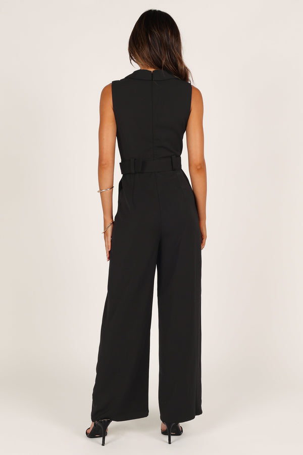 PLAYSUITS @Sienna Belted Jumpsuit - Black