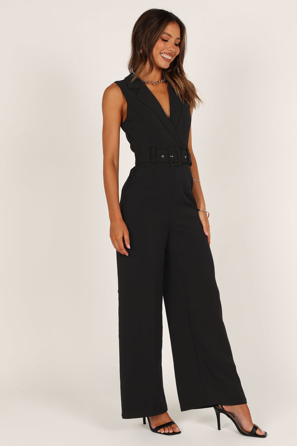 PLAYSUITS @Sienna Belted Jumpsuit - Black