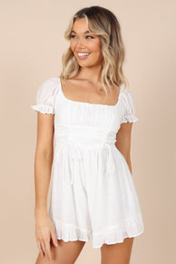 ROMPER @Jucee Frill Romper - White