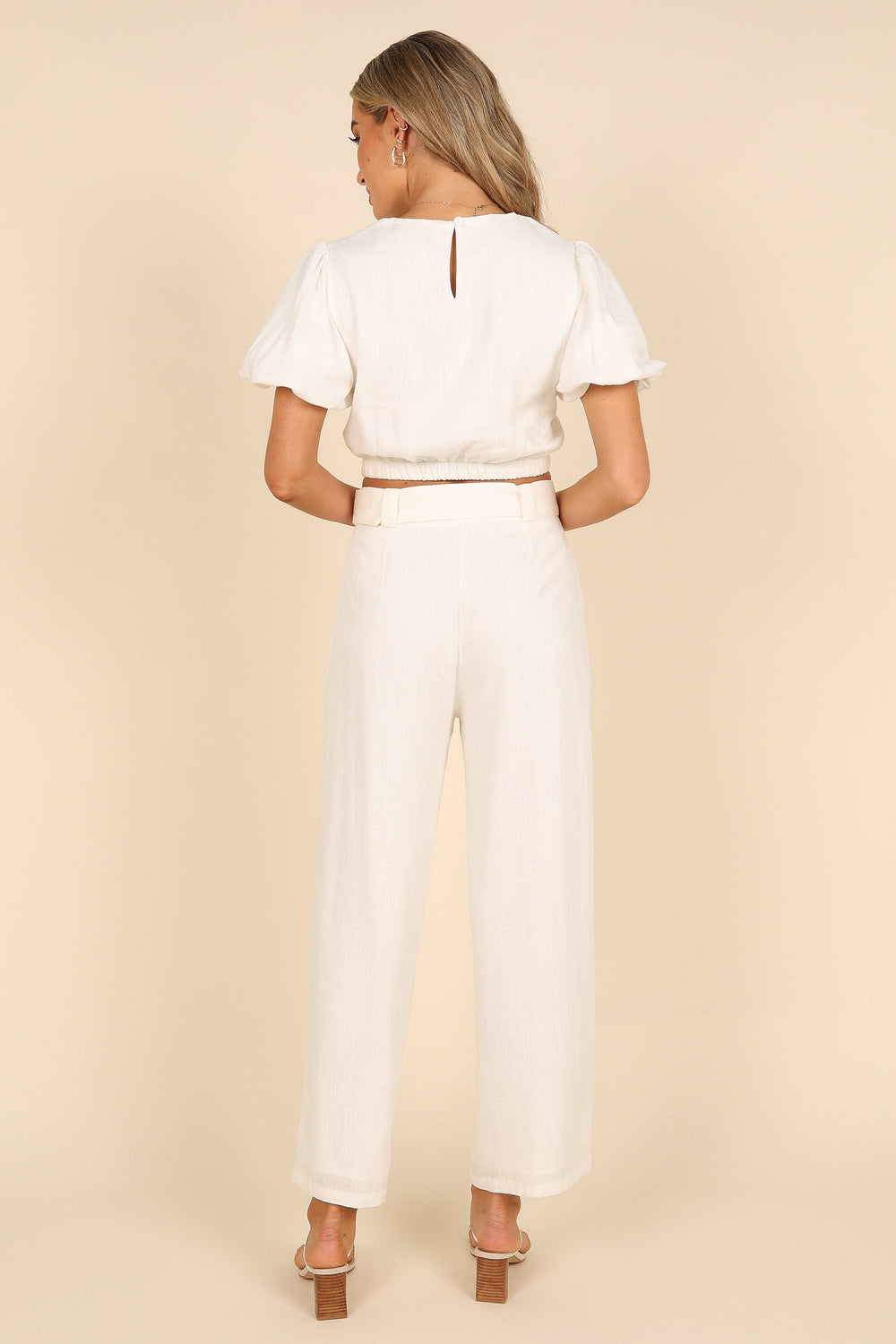 Blakely Pant Two Piece Set White Petal & Pup