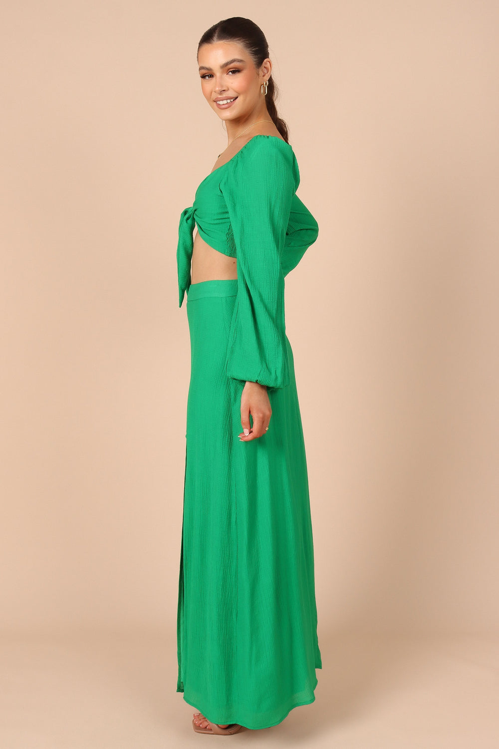 Green 2 sale piece dress