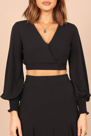 SETS Eleanor Two Piece Skirt Set - Black