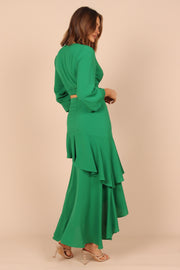 SETS @Eleanor Two Piece Skirt Set - Green (waiting on bulk)