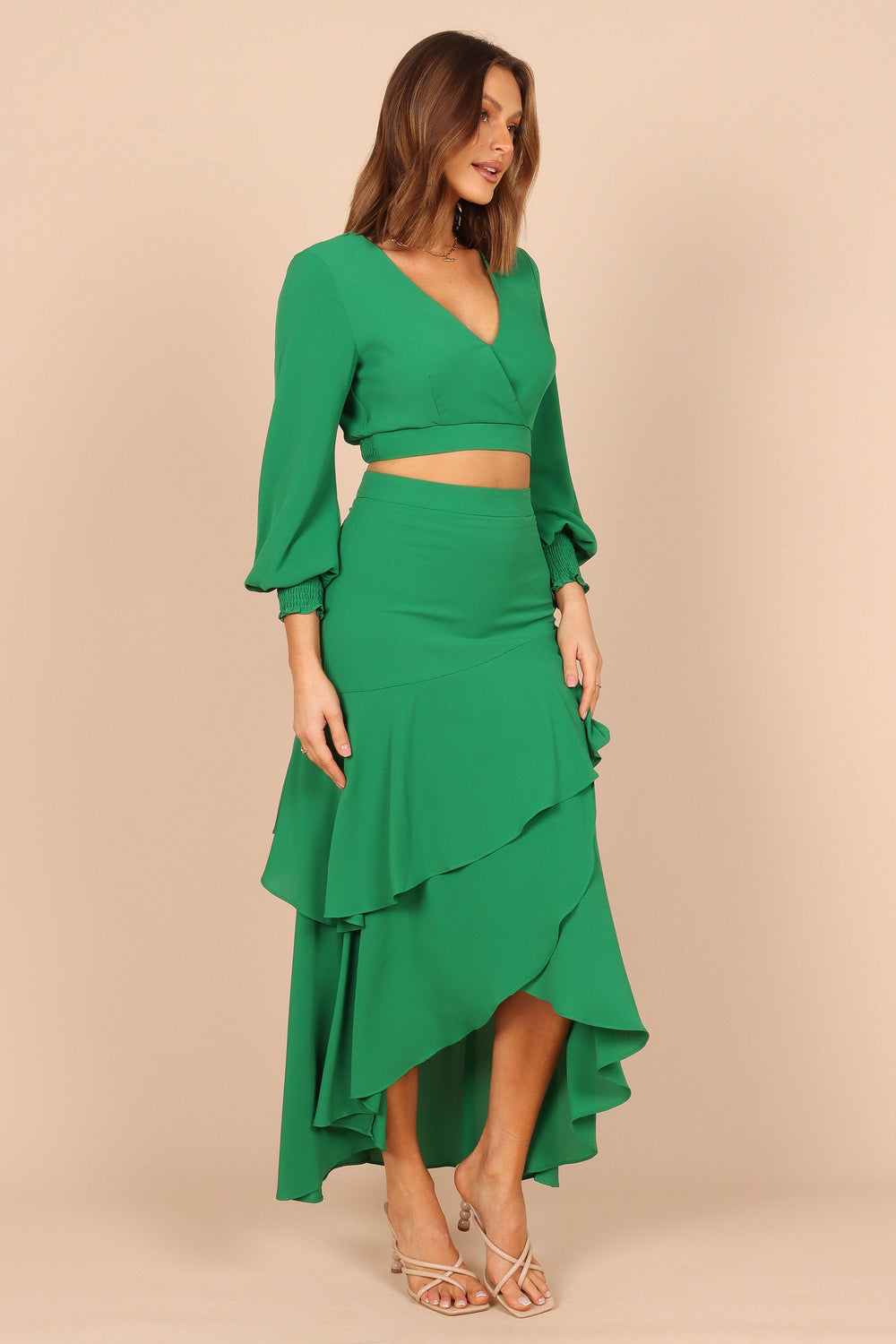 SETS @Eleanor Two Piece Skirt Set - Green (waiting on bulk)