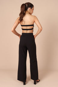 SETS @Gina Strapless Two Piece Set - Black
