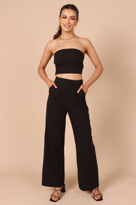 SETS @Gina Strapless Two Piece Set - Black