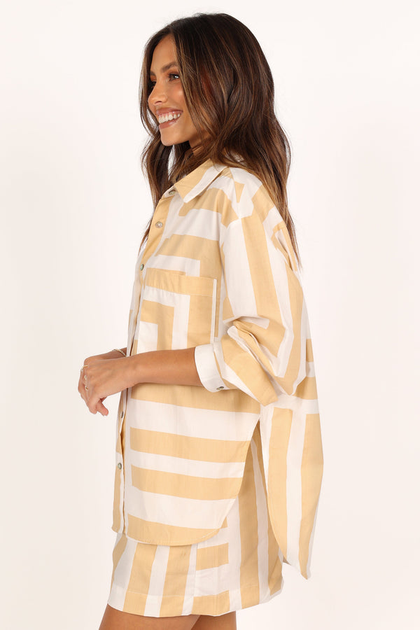 SETS @Raquel Set - Beige Stripe