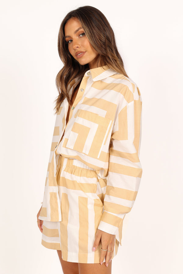 SETS @Raquel Set - Beige Stripe