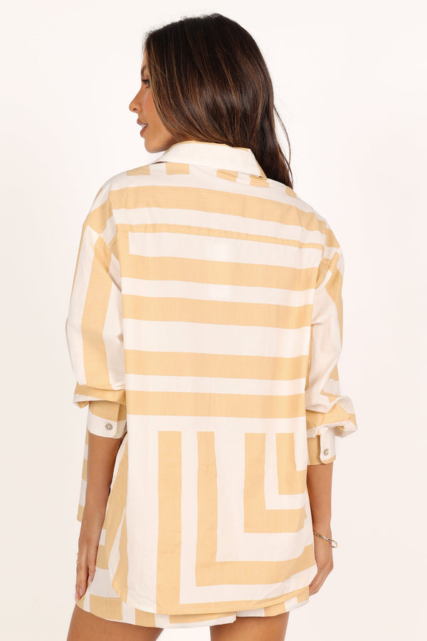 SETS @Raquel Set - Beige Stripe