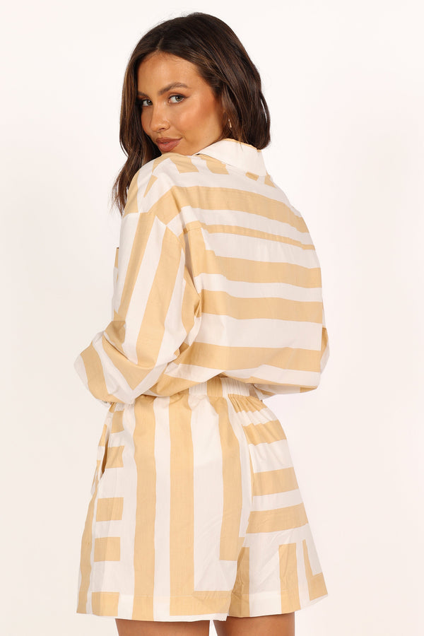 SETS @Raquel Set - Beige Stripe