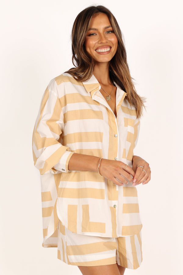 SETS @Raquel Set - Beige Stripe