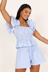 SETS @Zoe Two Piece Set - Blue