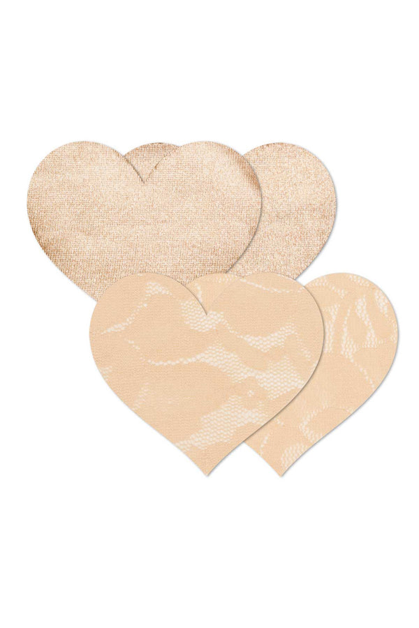 SWIM & INTIMATES Nippies Basics Adhesive Nipple covers Heart - Creme