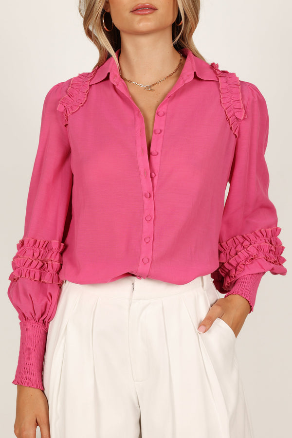 TOPS @Bettina Shirt - Fuchsia