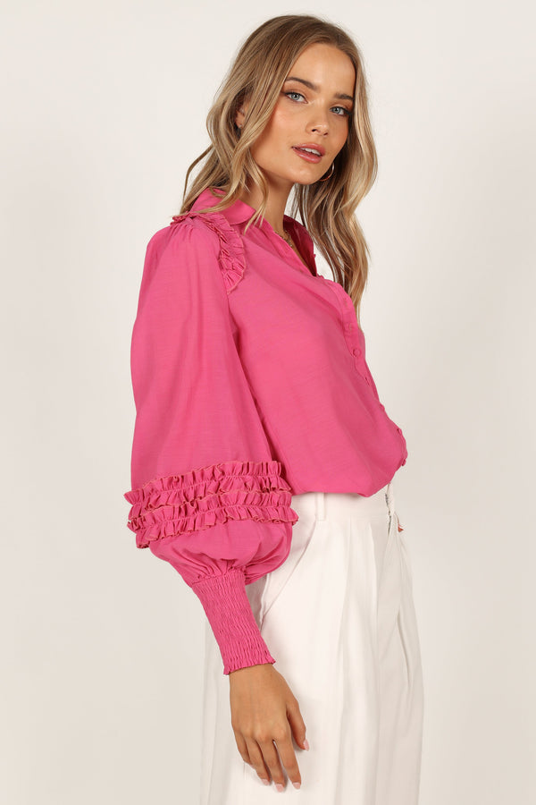 TOPS @Bettina Shirt - Fuchsia