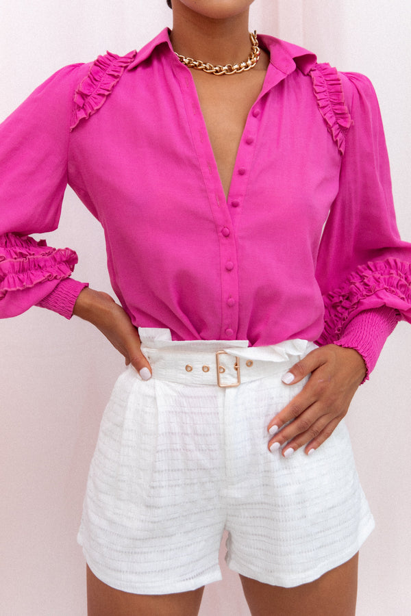 TOPS Bettina Shirt - Fuchsia