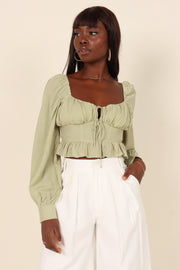 TOPS Claire Top - Green