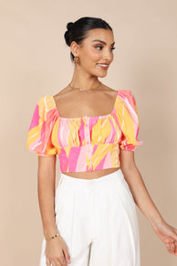 TOPS @Courtney Corset Top - Multi