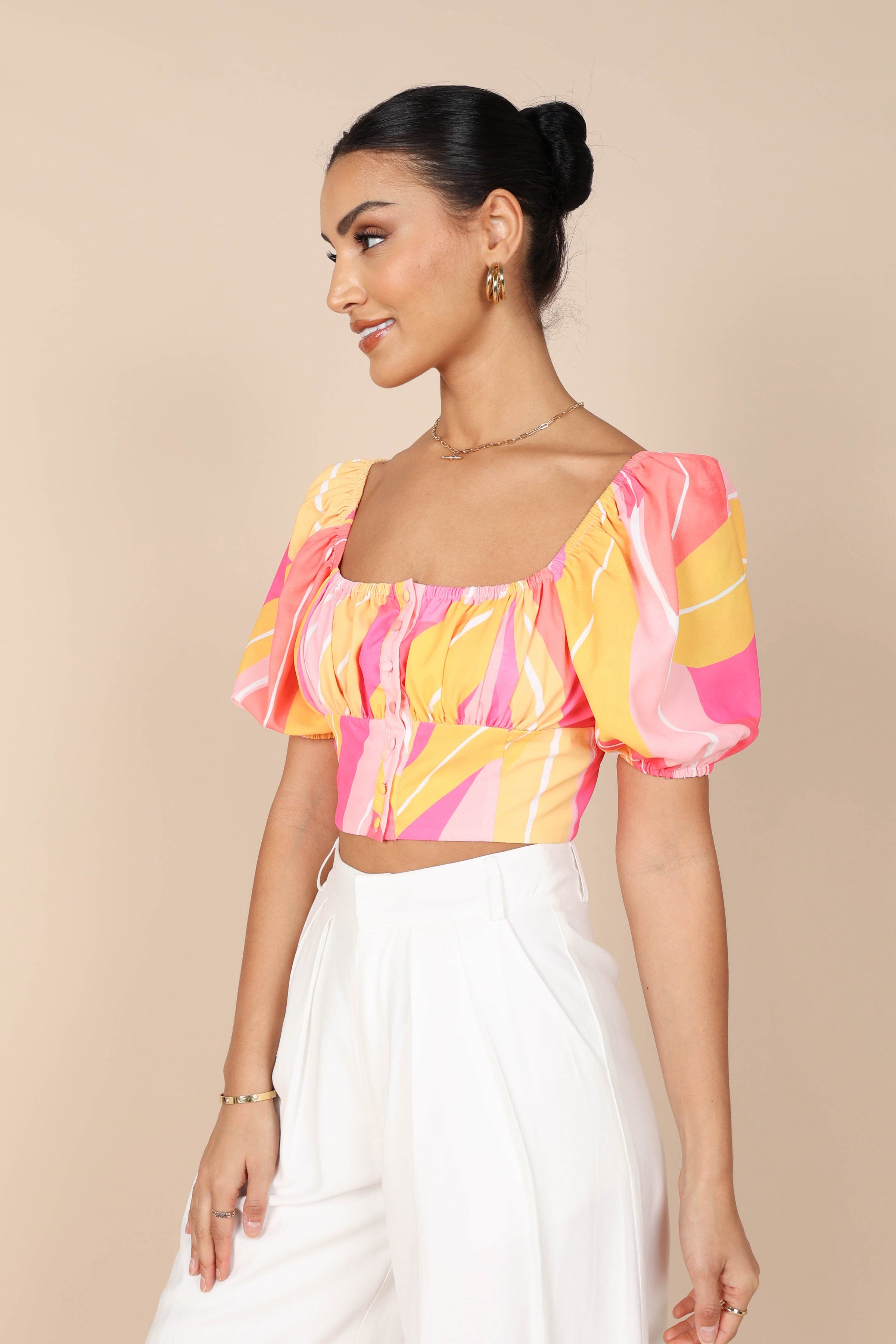 TOPS @Courtney Corset Top - Multi