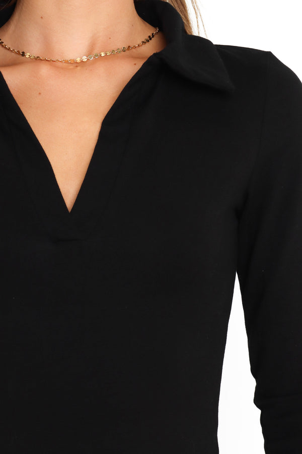 TOPS @Harper Bodysuit - Black