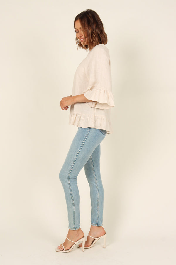 TOPS Hayley Top - Beige