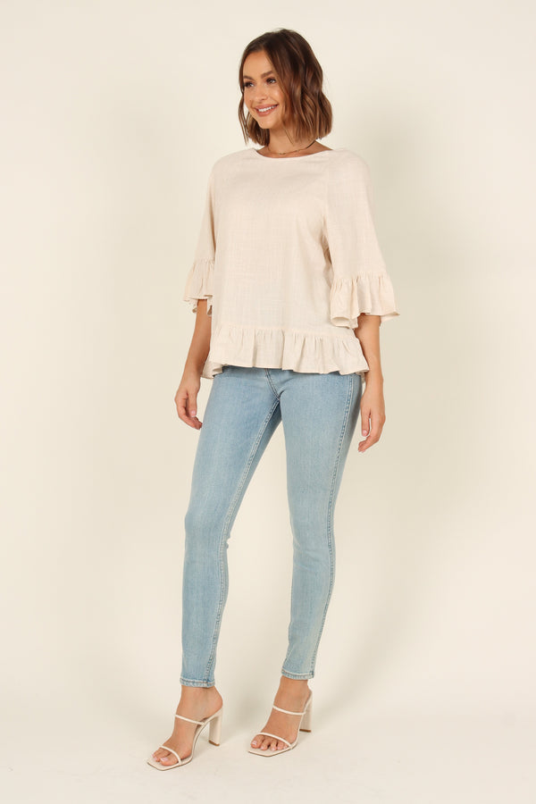 TOPS Hayley Top - Beige