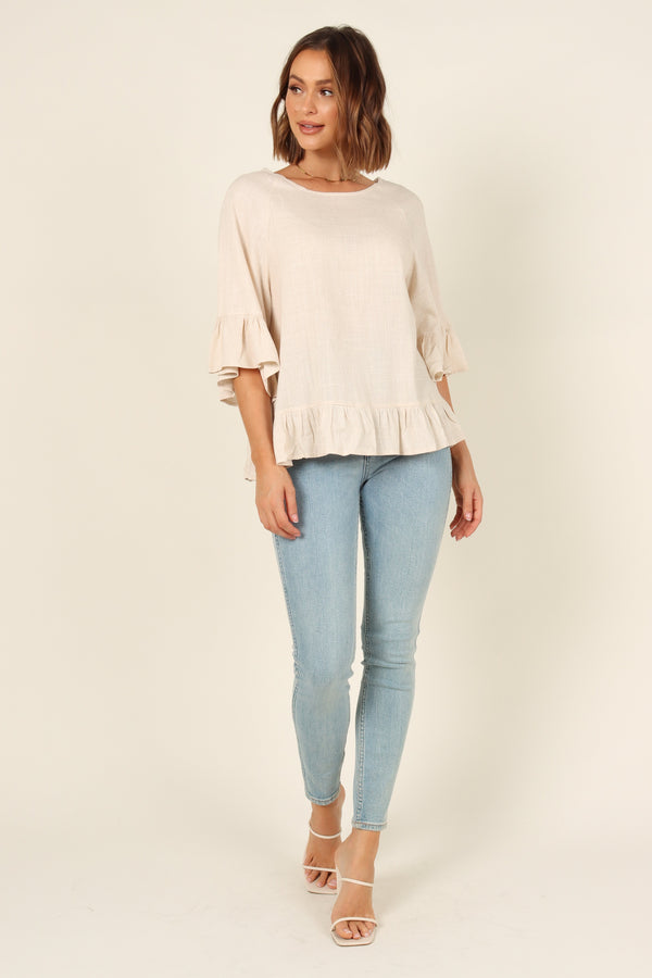 TOPS Hayley Top - Beige