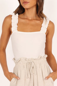 TOPS Heidi Bodysuit - White