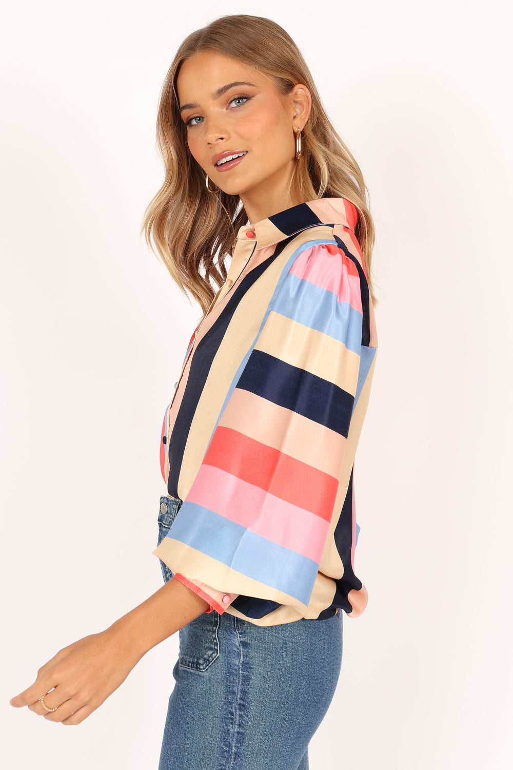 TOPS @Kimmy Shirt - Multi Stripe (waiting on bulk)